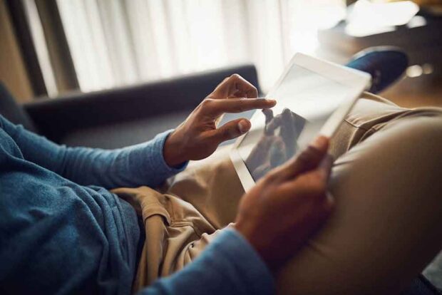 man-on-ipad