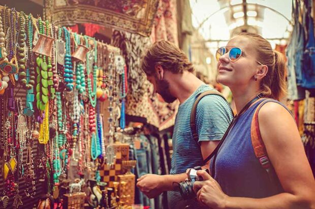 people-exploring-market