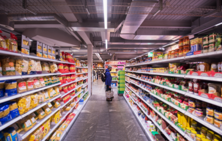 When will the cost of living crisis end_ feature aisles full of food in the supermarket