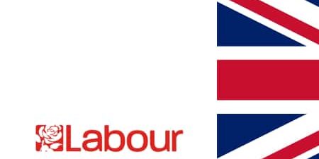 An image of the Labour logo with a union jack on the right hand side