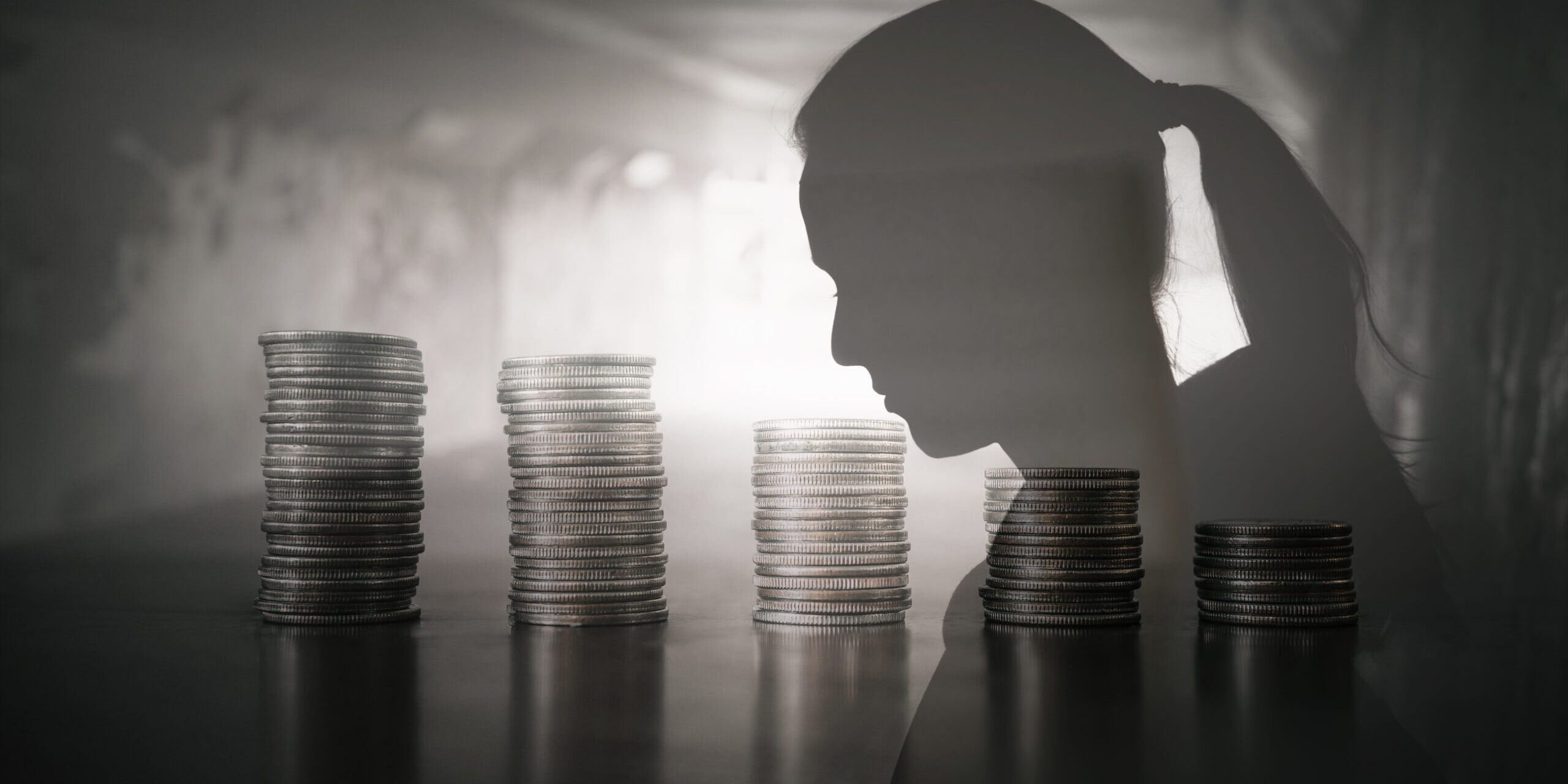 Woman facing financial problems