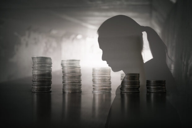 Woman facing financial problems